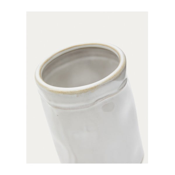 Kremno bel keramičen lonček za zobne ščetke Savel – Kave Home-image-4