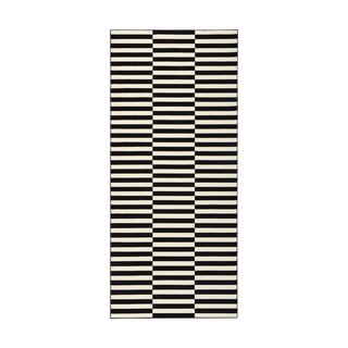 Črno-bel tekač Hanse Home Gloria Panel, 80 x 200 cm