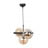 Rumena/črna viseča svetilka s steklenim senčnikom ø 15 cm Cascade – Squid Lighting