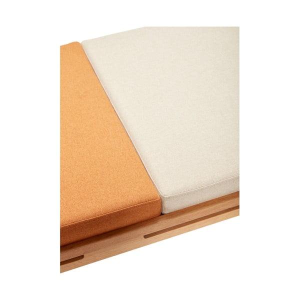 Oranžno-kremno bela klop Amber – Hübsch-image-4