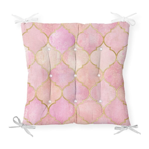 Sedežna blazina iz mešanice bombaža Minimalist Cushion Covers Pinky Oriental, 40 x 40 cm