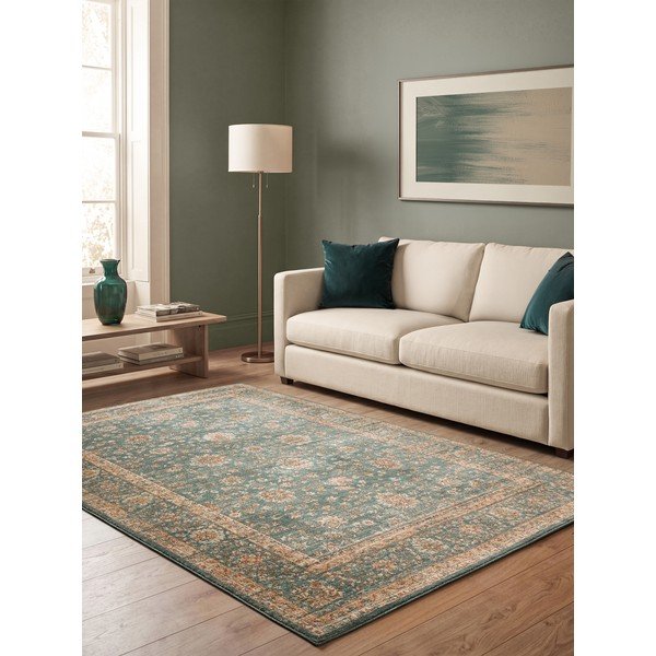 Modrozelena preproga 240x340 cm Raja – Asiatic Carpets-image-1