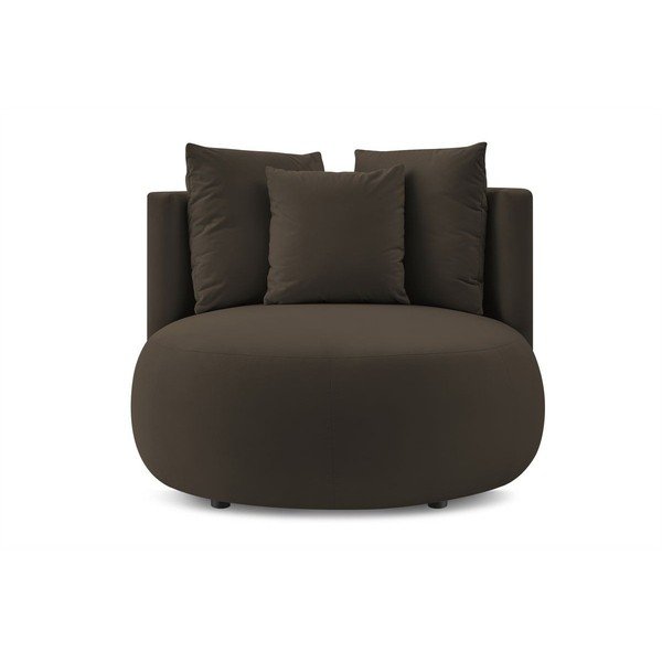 Rjav žameten fotelj Cesar – Bobochic Paris-image-3