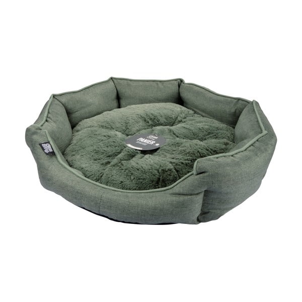 Kaki zelena postelja za pse ø 60 cm – Love Story