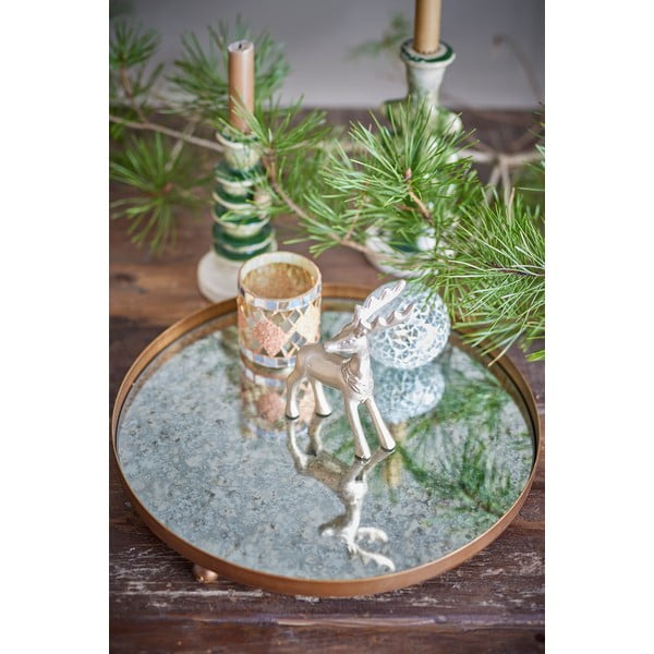 Steklen dekorativni pladenj ø 35 cm Glacier – Bloomingville-image-3