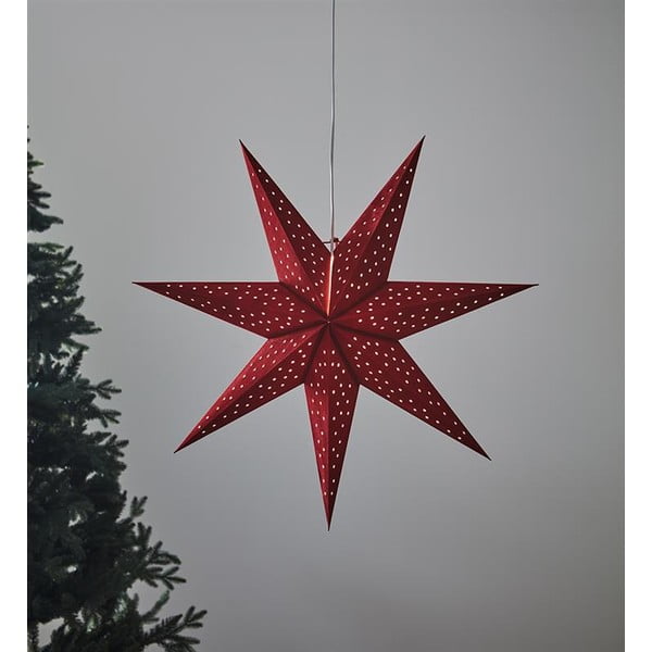 Rdeča viseča svetlobna dekoracija Markslöjd Clara, višina 75 cm