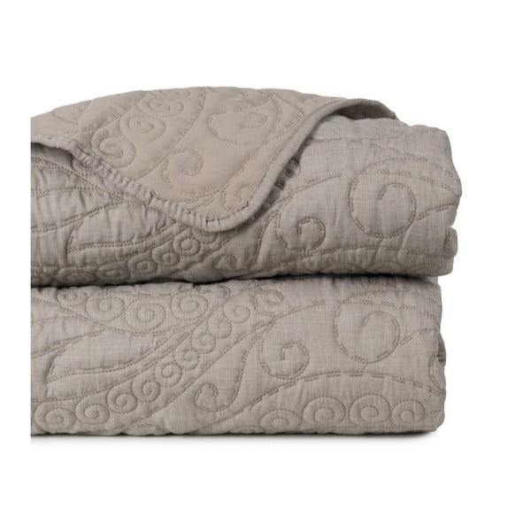 Sivorjavo prešito pregrinjalo 180x260 cm – Ixia