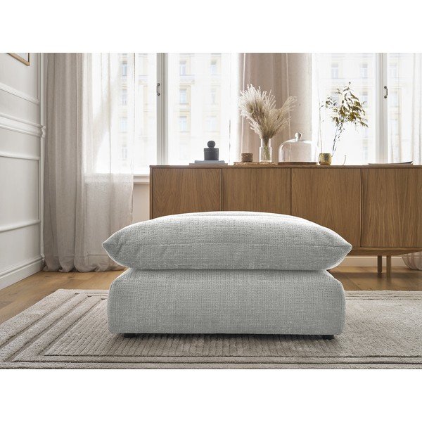 Svetlo siv tabure iz šenilje Neil – Bobochic Paris-image-4