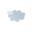 Svetlo modra pralna ročno tkana bombažna otroška preproga 110x170 cm Puffy Dream – Lorena Canals