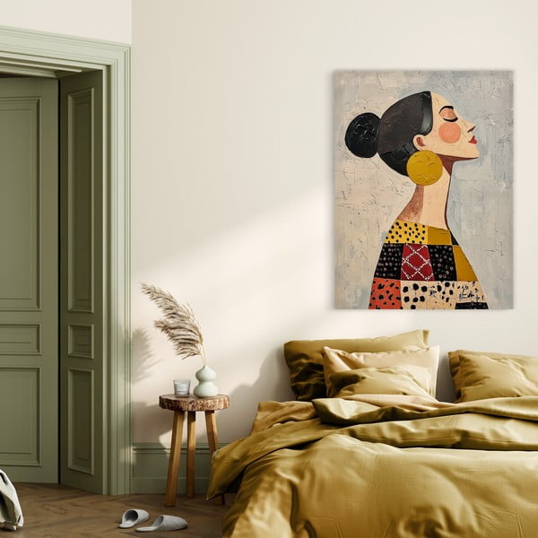 Slika z ročno naslikanimi elementi 70x100 cm Mae – Styler-image-4