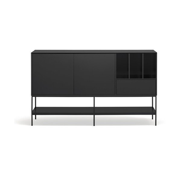 Črna komoda 166x98x45 cm Platt – Teulat