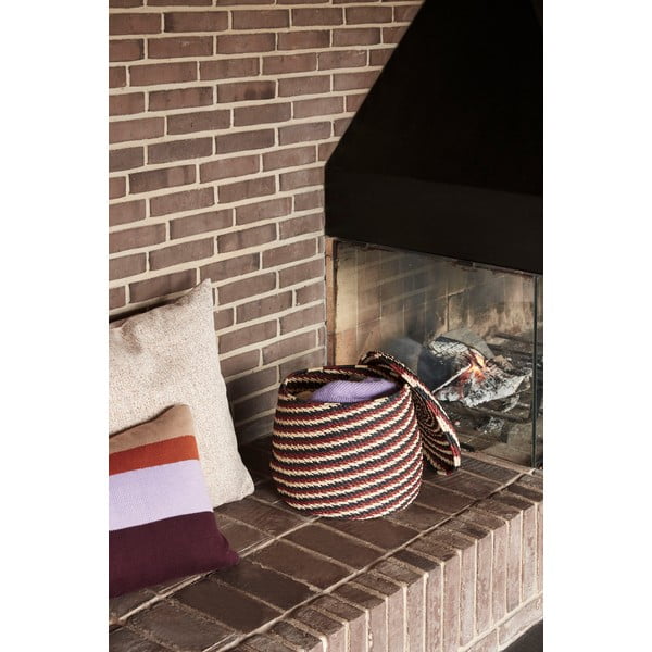 Oranžno-bela okrasna blazina Hübsch Autumn, 60 x 60 cm-image-3