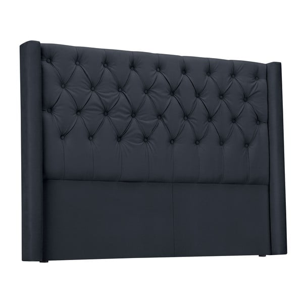 Jekleno sivo vzglavje Windsor & Co Sofas Queen, 176 x 120 cm