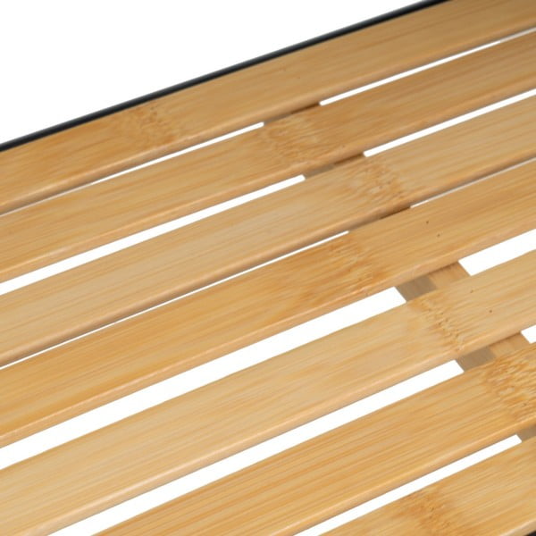 Bambusov regal v črni in naravni barvi 41x77 cm – Casa Selección-image-2