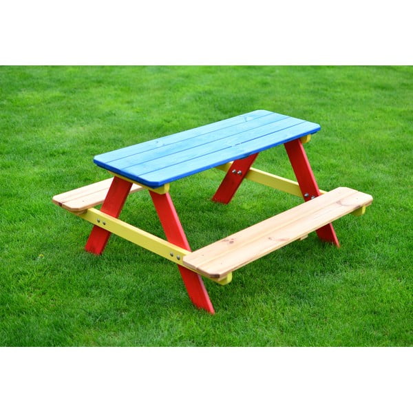 Otroška vrtna klop z mizo - Rojaplast-image-3