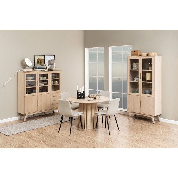 Kremno bel jedilni stol Becca – Actona-image-2