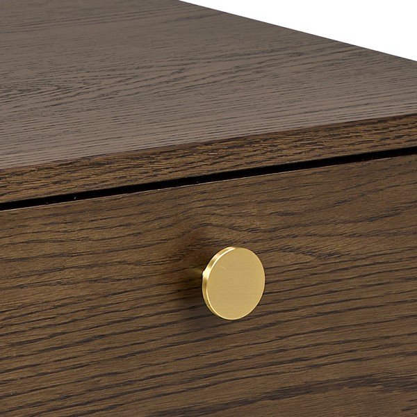 Nočna omarica v hrastovem dekorju v temni naravni barvi Monfort – Actona-image-4