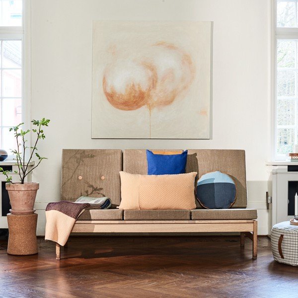 Kremno bela vreča za sedenje Grid – OYOY Living Design-image-3