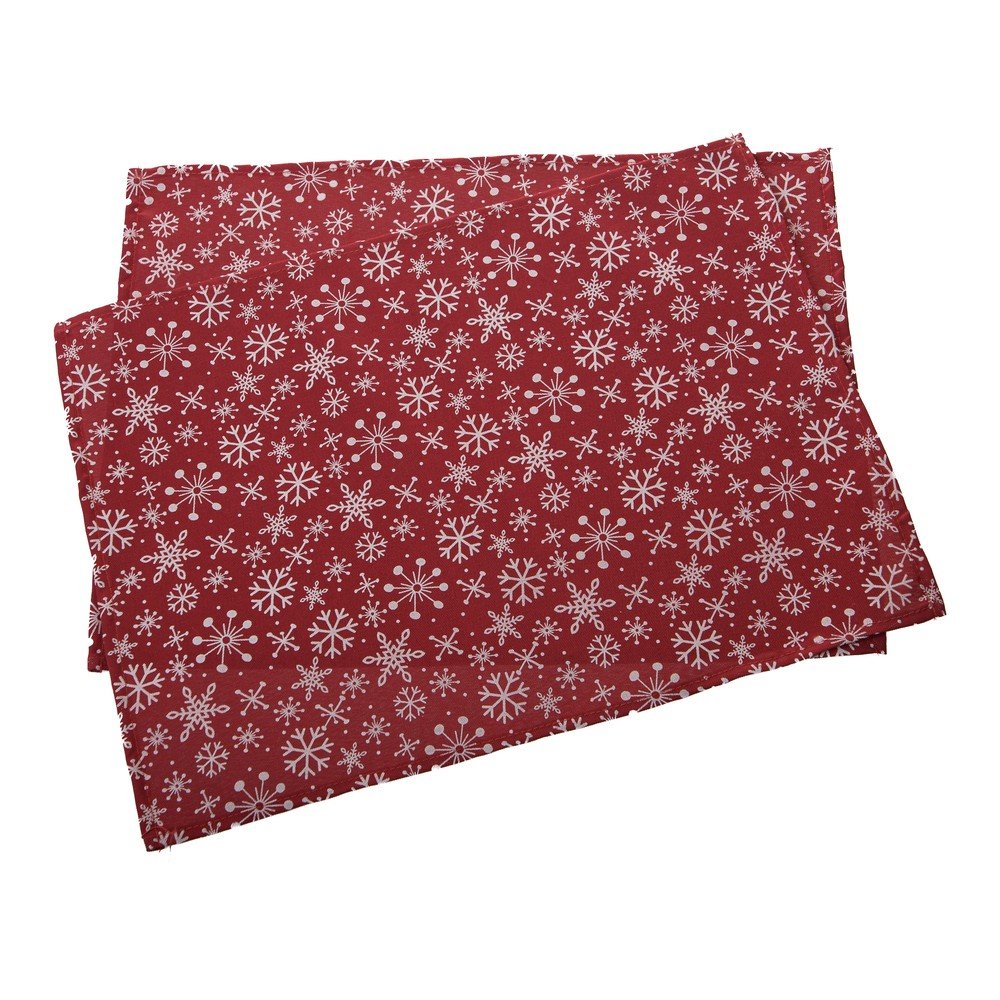 Tekstilni pogrinjki v kompletu 2 ks z božičnim motivom 32x45 cm Flakes