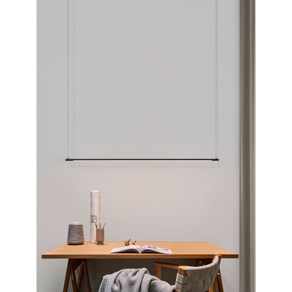 Mat črna aluminijasta LED viseča svetilka Elettra – Nova Luce-image-1