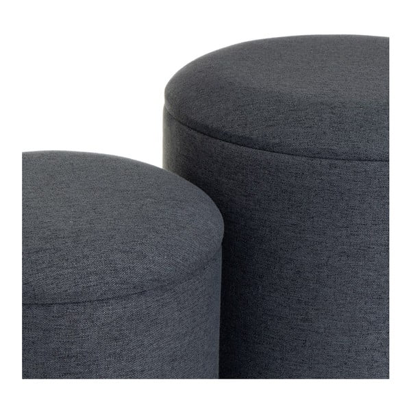 Temno sivi tabureji 2 ks – Casa Selección-image-1