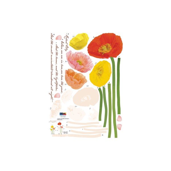 Nalepka Ambiance Poppies Flowers-image-2