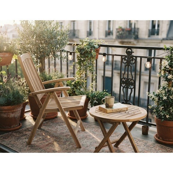Vrtni fotelj iz tikovega lesa Garden Pleasure Java-image-1