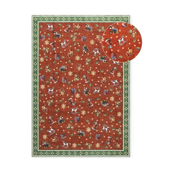 Rdeča/zelena preproga z božičnim motivom 160x230 cm Toy's Delight Nostalgic Noel Red Green – Villeroy&Boch