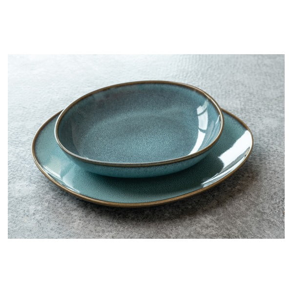 Turkizno rjava lončena skleda Villeroy & Boch Like Lave, ø 28 cm-image-1
