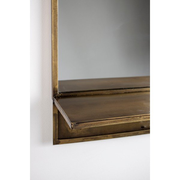 Stensko ogledalo s polico 37x61 cm Feyza – White Label-image-2