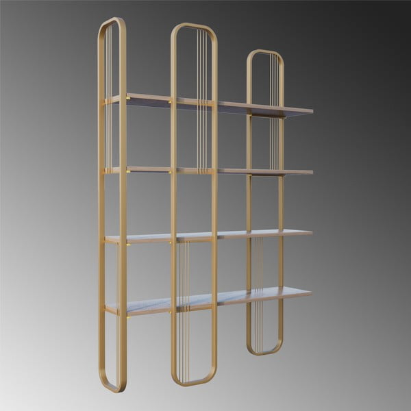 Regal v borovem dekorju v zlati barvi 125x180 cm Sierra – Kalune Design-image-4