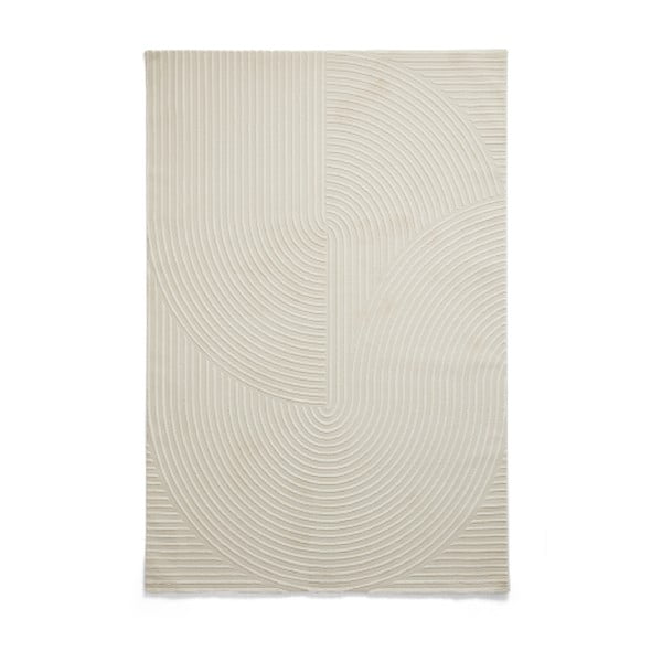 Kremno bela pralna preproga iz recikliranih vlaken 160x230 cm Flores – Think Rugs