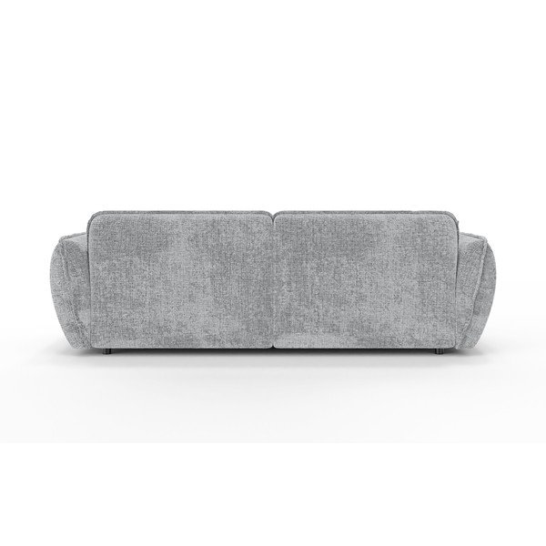 Svetlo siva kotna sedežna garnitura iz šenilje (levi kot/z ležalnikom) Nelia – Ropez-image-4