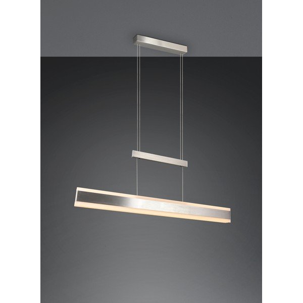 LED viseča svetilka v mat srebrni barvi s kovinskim senčilom Arcola – Trio-image-1