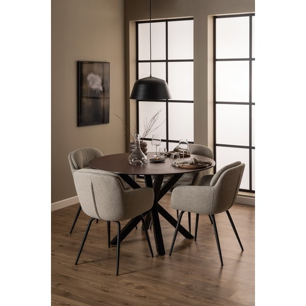 Bež oblazinjen jedilni stol z nasloni za roke Dora – Actona-image-3