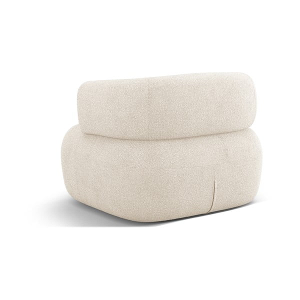 Bež fotelj iz tkanine bouclé Jenny – Micadoni Home-image-3
