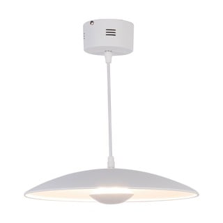 Bela LED viseča svetilka s kovinskim senčilom Lund – Candellux Lighting