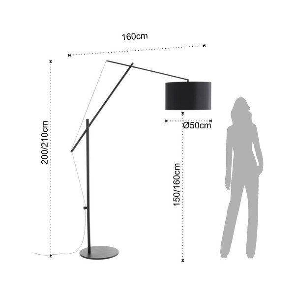 Črna stoječa svetilka Tomasucci Gear-image-1