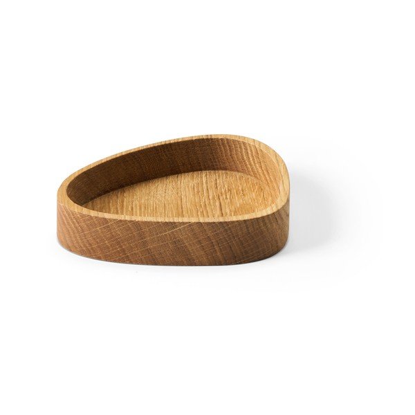 Dekorativna lesena škatla za shranjevanje v naravni barvi 14x12,5x3 cm Curve S – LIND DNA