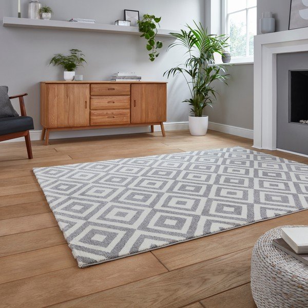 Siva preproga Think Rugs Brooklyn Dice, 160 x 220 cm-image-2