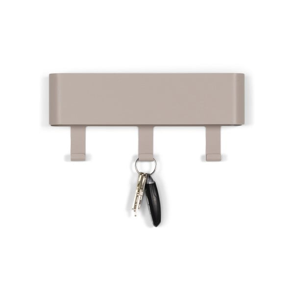 Siv/bež kovinski stenski obešalnik s polico Dax Play – Spinder Design-image-2