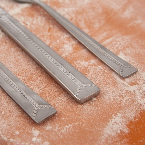 Pribor iz nerjavečega jekla v srebrni barvi 24 ks Bright – Orion-image-2