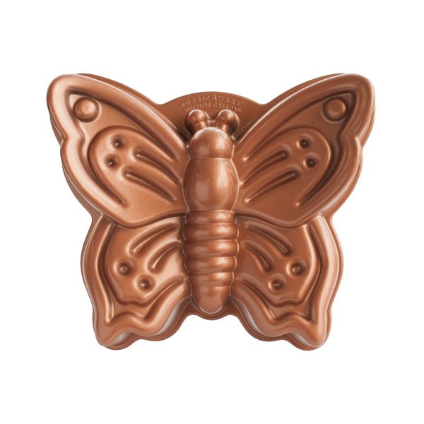 Pekač v obliki metulja Nordic Ware Kalup Butterfly v bakreni barvi, 2,1 l