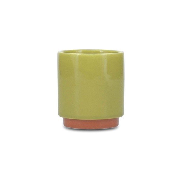 Zelena/oranžna skodelica iz kamenine 130 ml Duo – ONA