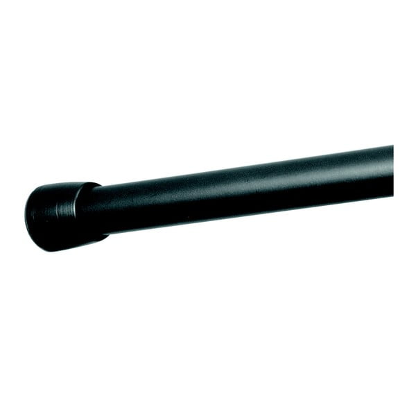 Črn nastavljiv drog za tuš zavese iDesign Cameo, dolžina 66 - 107 cm