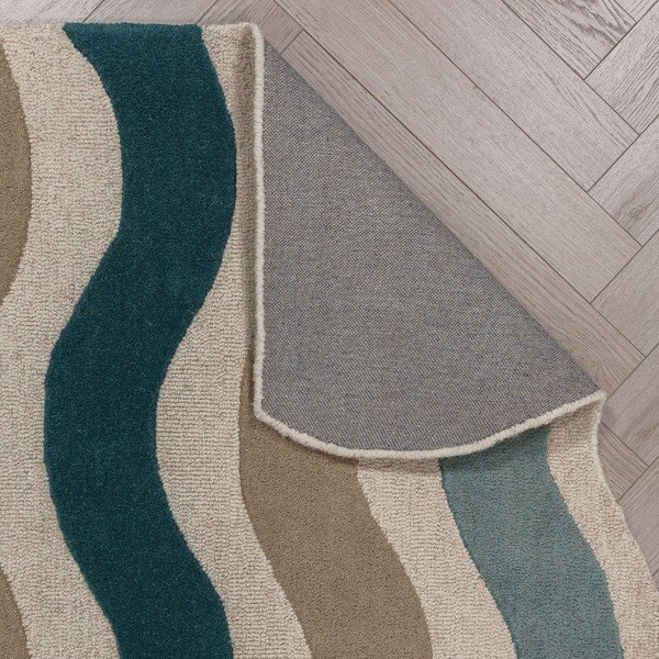 Moder ročno tkan volnen tekač 80x300 cm Cascade Wool – Flair Rugs-image-3