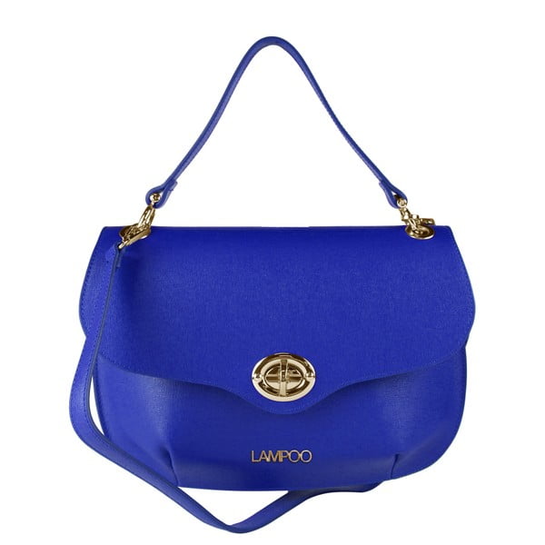 Modra usnjena torbica Lampoo Kahgo