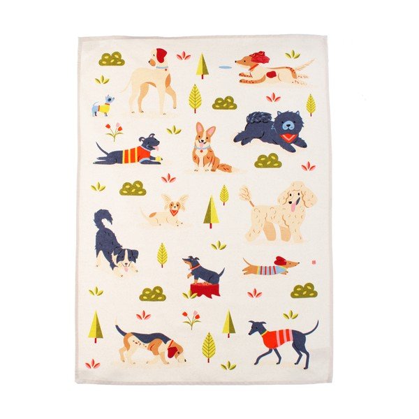 Bombažna kuhinjska krpa 70x50 cm Dog Park – Rex London