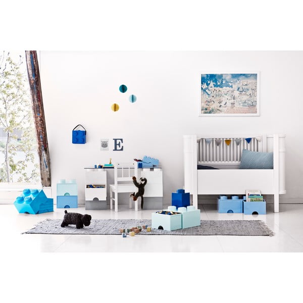 Svetlo modra škatla za shranjevanje z dvema predaloma LEGO®-image-3