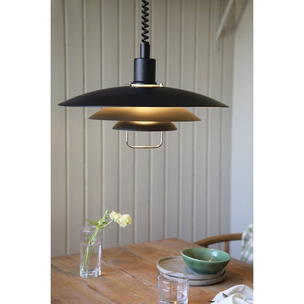 Črna viseča svetilka Markslöjd Kikrenes, ø 48 cm-image-2